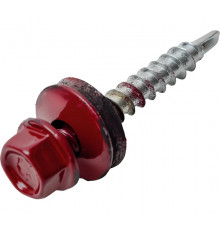Саморез кровельный KPcZP 4,8 х 35 RAL-3005 (винно-красный)