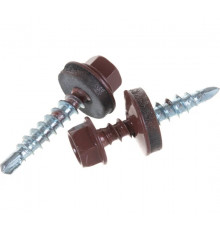 Саморез кровельный KPcZP 4,8 х 29 RAL-3009 (оксид красный)