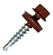 Саморез кровельный KPcZP 4,8 х 35 RAL-3009 (оксид красный)