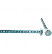 Болт оцинкованный М10 х 110 с шестигранной головкой, кл.пр. 8,8 DIN 933