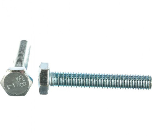 Болт оцинкованный М10 х 60 с шестигранной головкой, кл.пр. 8,8 DIN 933