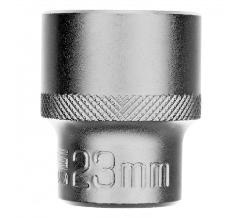 Головка торцевая, 23 мм, 6-гранная, CrV, под квадрат 1/2 Stels