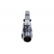 Кран шаровой угловой с удлинено резьбой ММ 1/2" х 3/4" флажок, Cr AQUALINK