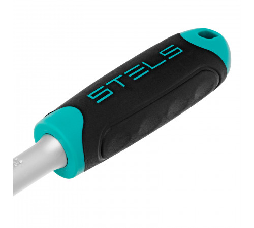 Ключ-трещотка 1/2", CrV, 72 зуба, с быстрым сбросом, матовый хром Stels