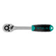 Ключ-трещотка 3/8", CrV, 72 зуба, с быстрым сбросом, матовый хром Stels