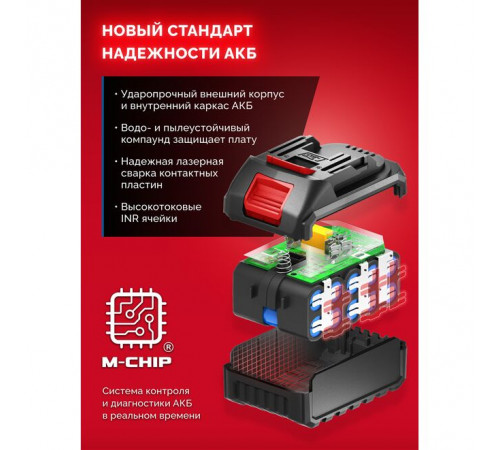 Дрель-шуруповерт ЗУБР LMS, 20В, 1 АКБ (2А*ч), в коробке ДБ-45-21