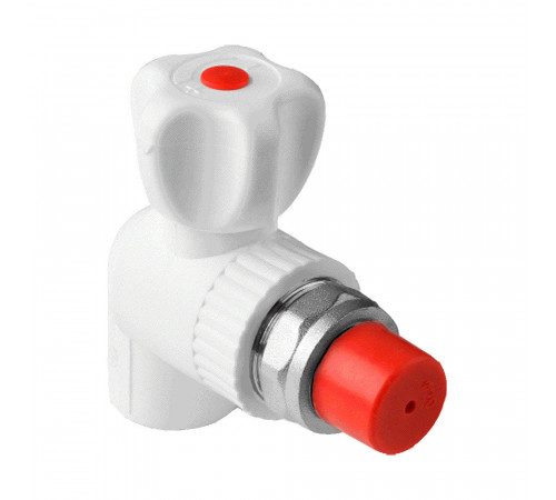 Шаровой кран для радиатора угловой 20 х 1/2 AQUALINK
