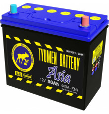 Аккумулятор 6ст-50L о.п. Азия Ca-Ca Tyumen battery