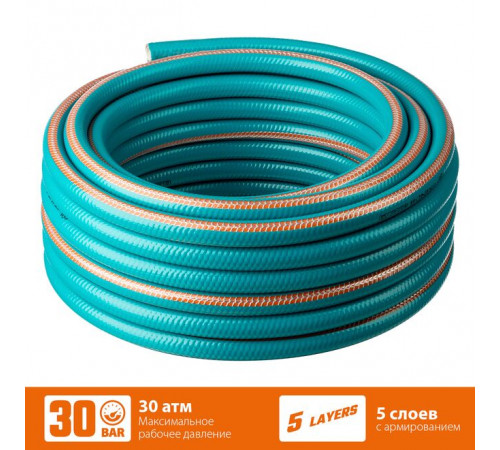 Шланг поливочный армированный 5 слойный, ПВХ, 3/4" 25 м GRINDA EXPERT 5