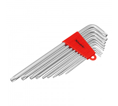 Набор ключей имбусовых Torx, 9 шт, T10-T50, CrV, экстра-длинные с сатинированным покрытием Matrix