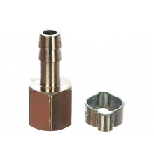 Переходник на 1/4"F на елочку 8 мм с обжимным кольцом 8 х 13 мм FUBAG