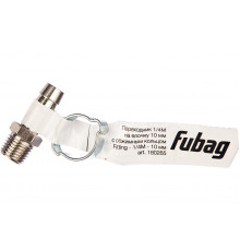 Переходник на 1/4"M на елочку 10 мм с обжимным кольцом 10 х 15 мм FUBAG