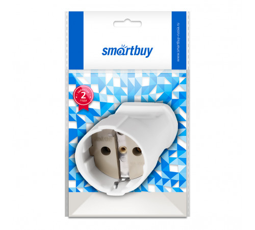 Штепсельное гнездо SMARTBUY с/з белое 16А 250В
