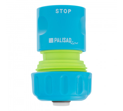 Соединитель быстросъемный для шланга 3/4″ с автостопом Palisad Luxe