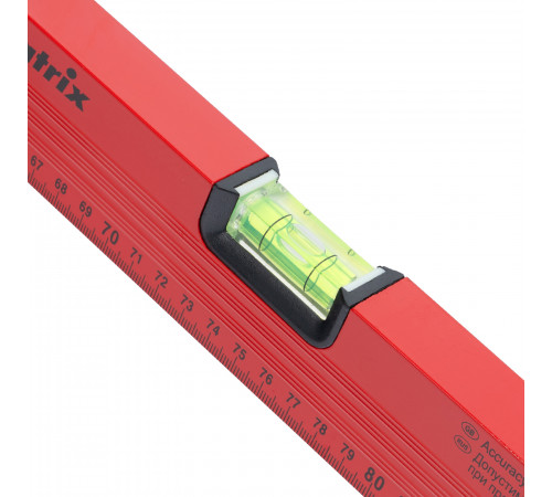 Уровень алюминиевый, 1500 мм, 3 глазка, красный, линейка Matrix