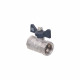 Кран шаровой FF 1/2" B бабочка AQUALINK