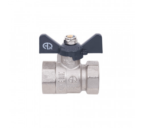 Кран шаровой FF 1/2" B бабочка AQUALINK