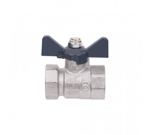 Кран шаровой FF 1/2" B бабочка AQUALINK