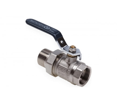 Кран шаровой со сгоном прямой FM 3/4" U ручка AQUALINK