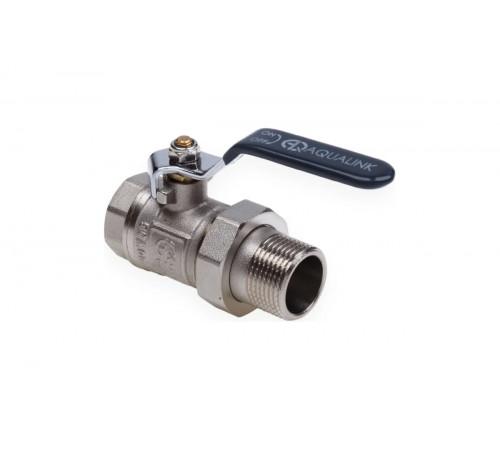 Кран шаровой со сгоном прямой FM 3/4" U ручка AQUALINK