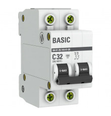Автоматический выключатель 2P 32А (C) 4,5кА ВА 47-29 EKF Basic