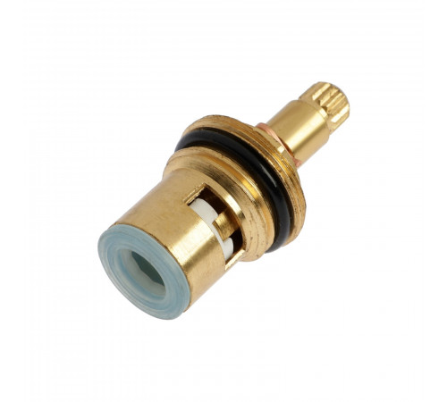 Кран-букса с резьбой 1/2", керамика, 15 шлицов, 90° Accoona