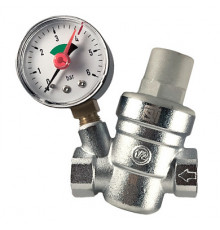 Редуктор давления 1/2" с манометром 1-6 бар STI
