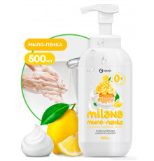 Жидкое мыло 500 мл Grass "Milana мыло-пенка сливочно-лимонный десерт"