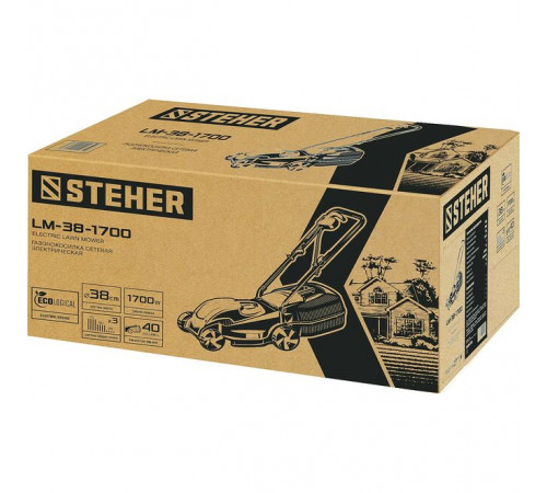 Электрическая газонокосилка STEHER LM-38-1700