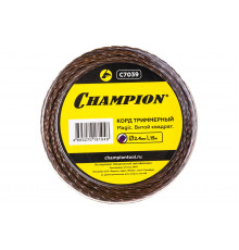 Леска триммерная, 2,4 мм х 15 м (витой квадрат) Champion Magic