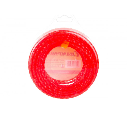 Леска триммерная, 3,0 мм х 25 м (витой квадрат) Champion Twisted Square
