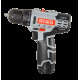 Дрель-шуруповерт Ресанта ДА-12-2ЛК 12В, 2 АКБ (2А*ч), в кейсе