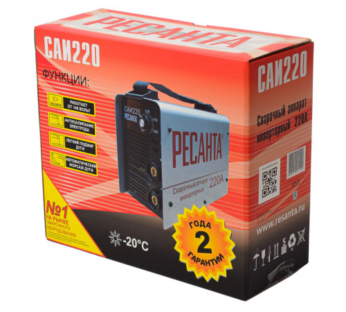 Сварочный аппарат инверторный Ресанта САИ 220
