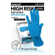Перчатки латексные, смотровые L Manual High Risk 419