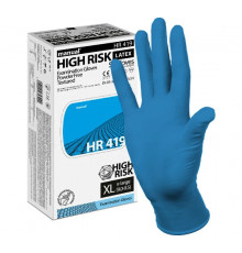 Перчатки латексные, смотровые XL Manual High Risk 419