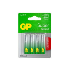 Батарейка щелочная GP Super G-Tech AA (LR6), 1,5В 4+4 шт