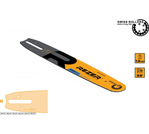 Шина D025 325 1,6 62 (37см/15") \ 386 L 8 M  \ Stihl 260-280 \ Rezer