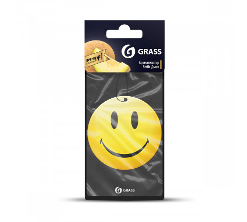Картонный ароматизатор GRASS "Смайл" (дыня)