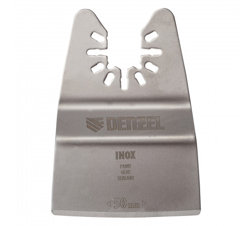 Насадка для МФИ шабер полукруг, Inox, для снятия краски и др., ширина 50 мм, длина 74 мм Denzel