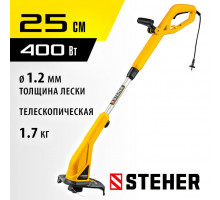 Сетевой триммер STEHER TEL-25-410 400 Вт, ш/с 25 см   TEL-25-410