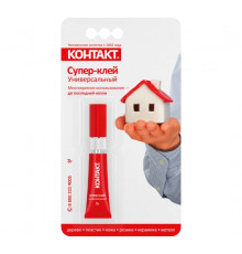 Супер-клей универсальный, 3 г КОНТАКТ