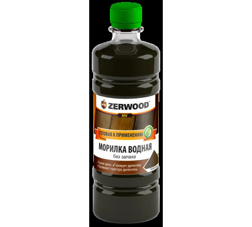 Морилка водная MV Палисандр 0,5 л ZERWOOD