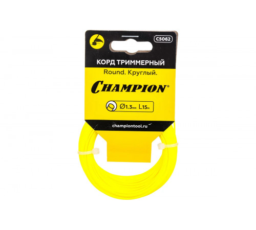 Леска триммерная, 1,3 мм х 15 м (круг) Champion Round