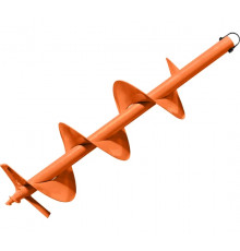 Шнек для мотобуров Ø200, 800 х 20 мм, грунт, однозаходный, GDB-200 CARVER