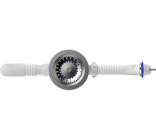 Сифон для мойки 3 1/2" х 40 с металлической решеткой Aquant