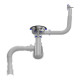 Сифон для мойки 3 1/2" х 40 с металлической решеткой Aquant