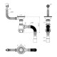 Сифон для мойки 3 1/2" х 40 с металлической решеткой Aquant