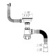 Сифон для мойки 3 1/2" х 40 с металлической решеткой Aquant