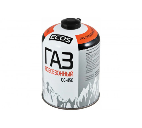 Газ всесезонный в балоне, резьбовой, GC-450, 450 г Ecos EPI-GAS
