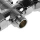 Смеситель для ванны, однорычажный, силумин, хром Accoona A7043